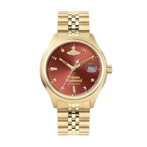 [비비안웨스트우드] 여성 여자 골드 와인 메탈시계 VV311RBGD