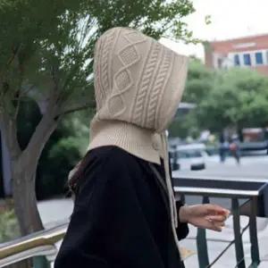 야외 목도리 등산 코디 방한목토시 니트 데이트 넥워머 겨울 후드 여자 바라클라바 자전거