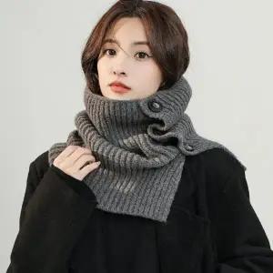 여자 30대 버튼 넥워머 단추 머플러 겨울 방한 20대