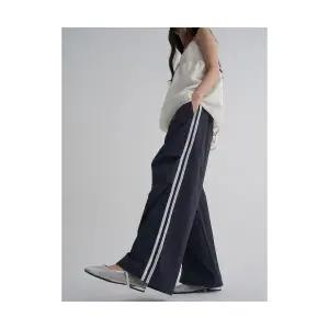 에잇세컨즈 레이스 테이프 팬츠 네이비 259101