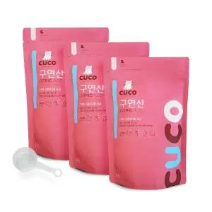 [CUCO]한내음 구연산 1kg 베이직 X 3개 가습기 세척 물때 청소 섬유유연제
