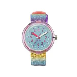 [신세계라이브쇼핑]플릭플락 FPNP128 SHINE BRIGHT SHINE IN RAINBOW 아동 나토시계