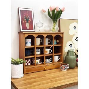 진열장 컵보드 그릇 그릇장식장 수납장 레트로 머그