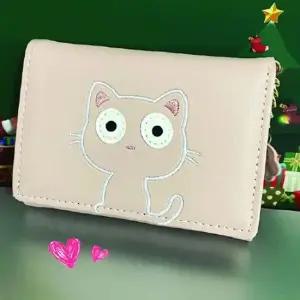 쿨샵 여성 캐릭터 소가죽 반지갑 큐티야옹이 학생지갑 여성가방