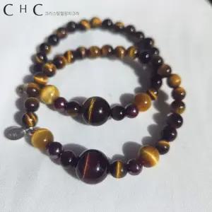 CHC 특AAA 호안석팔찌 천연석 재물운 금전운 경면주사 특AAA