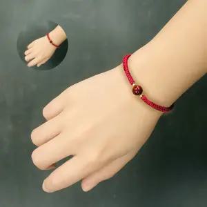 (제스트)행운석팔찌 단심 붉은실 소원팔찌 우정 커플 부부