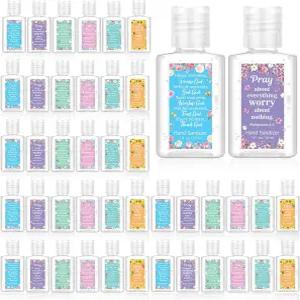 기독교 미니 손 소독제 24개입 여행용 사이즈 1온스 성경 구절 여성용 종교 선물 대량 엄마의 날 교회