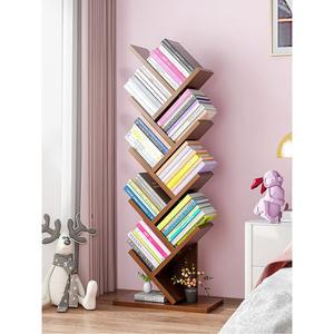 수납선반 북타워 책장 이동식 월넛 스탠딩 선반 원목 플로어