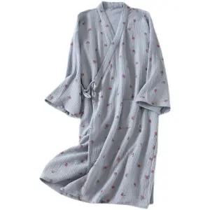 유카타 목욕가운 기모노 실크 일본식 일본 고급