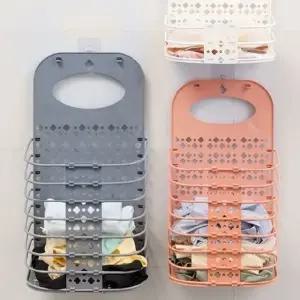 고품질 벽걸이 세탁 바구니 공간 절약형 다용도 수납 접이식 행거 (WFKKO6C)