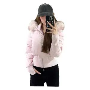 홀리스터 후드 여성 푸퍼 자켓 라이트 패딩 핑크