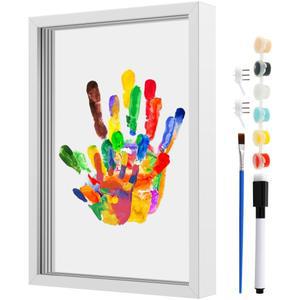 홈핸드프린트 키트 수제 DIY 기념품 액자 6색 펜 포함 창의적 예술