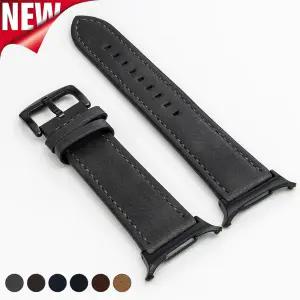 삼성 갤럭시 워치용 가죽 스트랩 갤럭시 워치 7 울트라 47mm 손목 밴드 팔찌 갭 없음 퀵 비즈니스 밴드