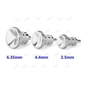 1개 HIFI 이어폰 실버 쉴드 먼지 플러그 4.4mm 홀 노트북 소형 DIY 헤드폰