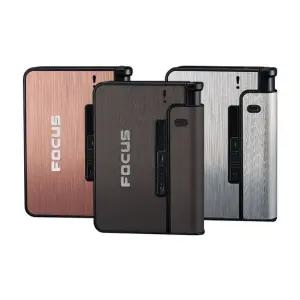 FOCUS 메탈케이스 라이터겸용 원터치 분리형 랜덤발송