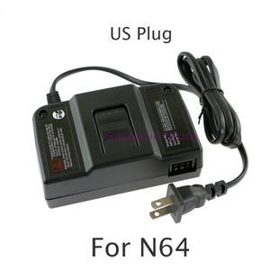 닌텐도 N64 AC/DC 어댑터용 검정색 미국/EU 플러그 전원 공급 장치 충전기 1개