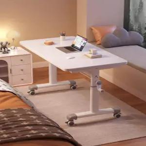모션데스크 수동 높이조절 키높이 키보드 스탠딩책상 화이트그레이 데스크 이동식 스탠딩 컴퓨터