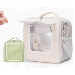 앵무새 이동장 휴대용 산책 항온 육추기 저소음 파충류 파우치 중형 애완용