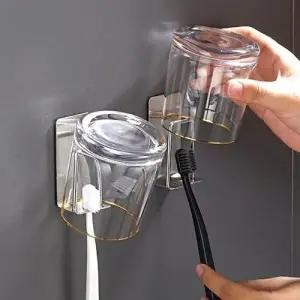 ( )스텐 304 칫솔 걸이 거치대 양치컵