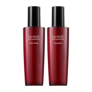 참존 디에이지 레드 에디션 2종 기초세트 스킨 120ml + 에멀전 120ml 단품
