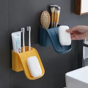 HND 듀얼 칫솔꽂이 비누거치대_24196666