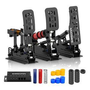 SIMSONN Plus X Simracing 페달 PC Sim 레이싱 시뮬레이터 로드셀 유압 지원 VAM RPO 진동 모터