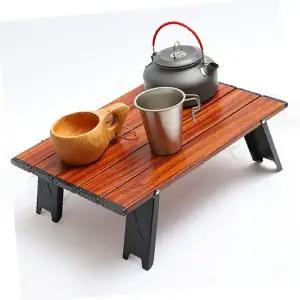 접이식테이블 캠핑 차박 미니식탁 원목 휴대용 야외 등산용