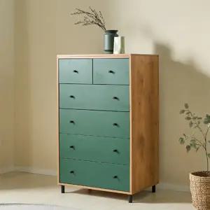 국내생산 E0 광폭 900 6단 분리수납 서랍장 BJ3328R (착불)