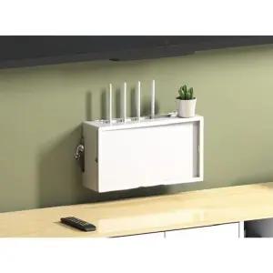 와이파이 셋톱박스 정리함 벽걸이 공유기 가리개 셋