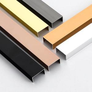 ㄷ자 천장 몰딩 엠블럼 시공 1. 인테리어 ㄷ몰딩 가장자리스트립 10mm 스틸 스트립