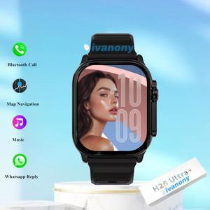 오리지널 스마트 워치 H26 울트라 플러스 항상 켜짐 디스플레이 와츠앱 응답 오프라인 음악 위치추적 1GB/ROM 시리즈 11 스마트워치