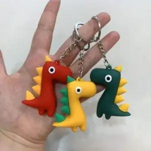 공룡 인형 가방 열쇠고리 가방 가꾸 차키 패션 백참 키홀더 백팩 액세서리 레드 파우치