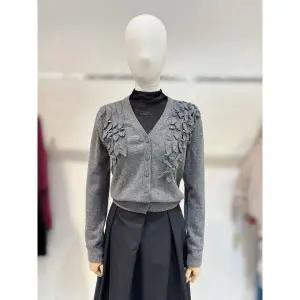 갤러리아 시슬리 (25겨울) 프릴 브이넥 가디건 SAKC46561 GR