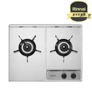 린나이 RBR-NS200DJ 빌트인 가스레인지 2구 원터치점화 타공 560X430