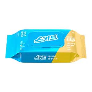 스카트 기름 찌든때 세정 탈취 티슈 30매 1팩