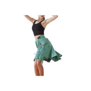 라인댄스복 하의 미 커트 무대의상 스커트 사교 핑크