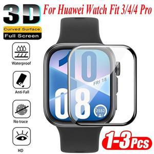 Huawei Watch Fit 4 Pro 3 커버 용 1-5PCS 화면 보호기 시계 필름 곡선