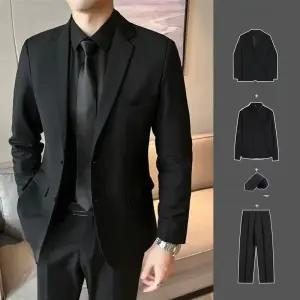 장례식 정장 검정 하객용 빅사이즈 수트 남성 포멀 상복