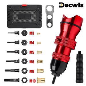 전기 리벳 너트 건 팅 어댑터 M3 M4 M5 M6 M8 M10 삽입 도구 드릴에 적합한 무선 수동 팅