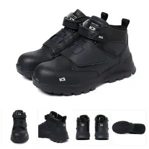 K2 Safety 볼넓은 작업화 끈없는 남자안전화추천 미끄럼방지 미끄럼방지신발 경량작업화 노가다