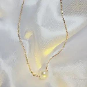 미니멀 목걸이 진주-WFIF59M