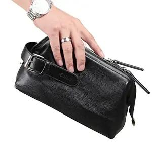 블랙모던 가죽클러치 여행 직장인소품수납 캐주얼-WFIJHCI