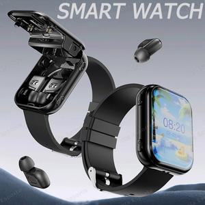 TWS 2in1 신형 스마트워치 2025 블루투스 이어폰 HIFI 음질 통화 건강 모니터 스포츠 남녀공용