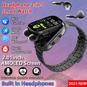 2026년 신형 스마트워치 TWS 2-in-1 블루투스 이어폰 HIFI 음질 GPS 심박수 통화 남녀공용