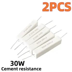 시멘트 저항 30W 1R 2 3R 3.3 4R 4.7R 5 6 8R 10 12 1520 ohms 2PCs