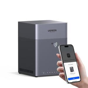 UGREEN NASync DH4300 플러스 4-Bay 데스크톱 NAS, 지원 용량 120TB(디스크리스), 원격 액세스, AI 사진 앨범, 초보자 친화적 시스템, 8GB LPDDR4X RAM, 2.5GbE, 4K HDMI, 네트워크 연결 스토리지