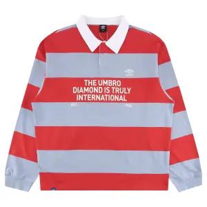 엄브로 스트라이프 럭비 티셔츠 UR121CTL11SRE