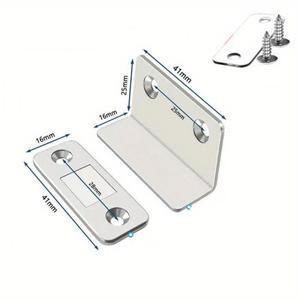 1/2쌍 L자형 서랍 자석 서랍 수납장 도어호환  접착식 씰 주방  옷장 클로저에 호환