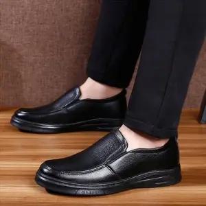 남성 겨울 방한화 기모 안감 슬립온 로퍼 단화 WD50A6A