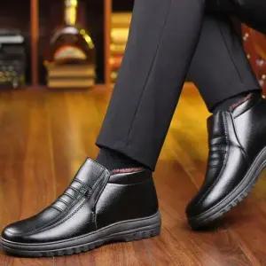 캐주얼 남성 퀄리티 착용감 유광 방한부츠 털신발 WD9D060